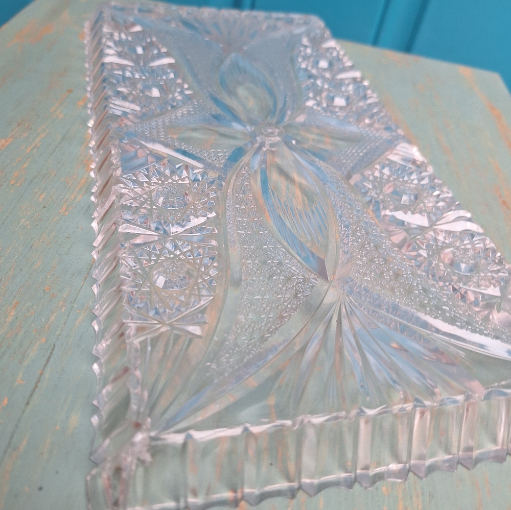 Vintage Lucite Tray MCM Vanity Platter Mid Century Modern Clear Acrylic Plastic - Picture 13 of 16